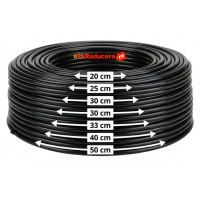 Tub de picurare diametru  de 16 mm, rola de  100 m, distanta intre picuratori 40 cm, 4 L/h