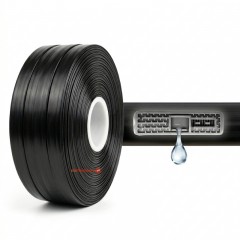 Banda de picurare 100 m, picurare din 50 in 50 cm, 2.2 l/h, 6 mil, D-16 mm, cu DUZE Banda de picurare 100 m, picurare din 50 in 50 cm, 2.2 l/h, 6 mil, D-16 mm, cu DUZE