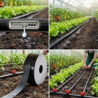 Banda de picurare 100 m, picurare din 50 in 50 cm, 2.2 l/h, 6 mil, D-16 mm, cu DUZE