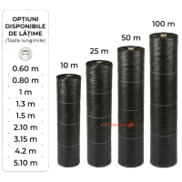 Agrotextil 4,20 m X 25 m, impiedicarea cresterii buruienilor, densitate 100g/m2