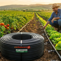 Tub de picurare 16 mm , rola de 400 m, distanta intre picuratori 25 cm, 4 L/h cu 120 accesorii