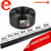 Tub de picurare STF diametru de 16 mm, rola 100m, distanta picuratori 20cm, 4 L/h, plus 40 accesorii