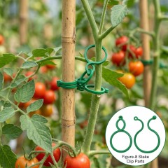 Clipsuri pentru sustinere si palisare plante, tip cleme, reutilizabile, plante sanatose, SET 100 buc Clipsuri pentru sustinere si palisare plante, tip cleme, reutilizabile, plante sanatose, SET 100 buc