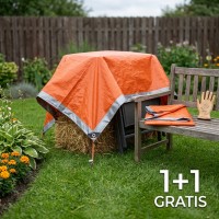 1+1 GRATIS Prelata impermeabila 4 m x 4 m, densitate 130 gr/m2, rezistenta UV