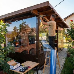 Folie cristal 0.80 cm x 20 m, grosime 1 mm, transparenta pentru inchidere terase - foisoare