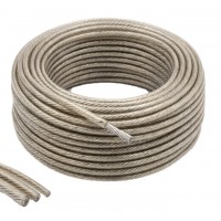 Șufă Metalică Plastifiată 100 m x 5mm, cablu oțel plastifiat pentru ancorare, balustrade, gospodărie