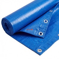 Prelata impermeabila 10  m x 12 m, cu inele, densitate 175 gr/m2, albastra
