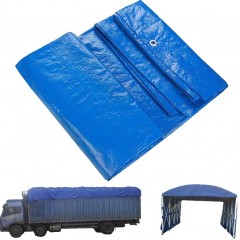 Prelata impermeabila 10 m x 12 m, cu inele, densitate 175 gr/m2, albastra Prelata impermeabila 10 m x 12 m, cu inele, densitate 175 gr/m2, albastra