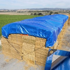 Prelata impermeabila 10 m x 10 m, cu inele, densitate 175 gr/m2, Albastra