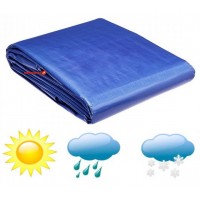 Prelata impermeabila 4 m x 12 m, cu inele, densitate 175 gr/m2, albastra