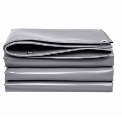 Prelata impermeabila 4 m x 8 m cu inele, densitate 175 gr/mp, calitate premium, Gri