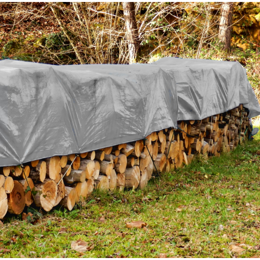 Prelata Gri, impermeabila, 5 m x 6 m, cu inele, densitate 175 gr/mp Prelata Gri, impermeabila, 5 m x 6 m, cu inele, densitate 175 gr/mp