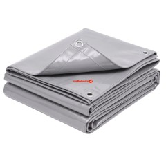 Prelata impermeabila 3 m x 12 m, cu inele, densitate 175 gr/m2, calitate garantata, durabila, Gri Prelata impermeabila 3 m x 12 m, cu inele, densitate 175 gr/m2, calitate garantata, durabila, Gri