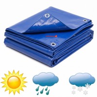 Prelata albastra 8 m x 12 m, impermeabila cu inele, densitate 175 gr/mp, calitate premium