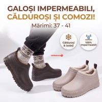 Galosi impermeabili imblaniti termoizolanti, marimi 37-41, comozi si caldurosi, sezon toamna-iarna