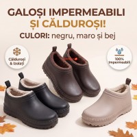 Galosi maro impermeabili imblaniti termoizolanti, marimi 37-41, comozi si caldurosi, toamna-iarna