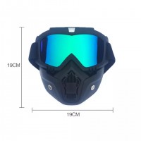 Masca cu ochelari detasabili pentru Moto-atv-scuter