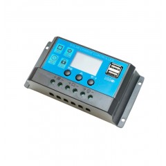Regulator tensiune pentru panou solar 10A 12V/24V 2X port USB