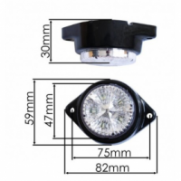 lampa cu 4 x led alb , 24v