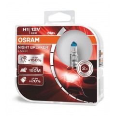 Set 2 becuri 12V H1 55 W night breaker laser nextgen +150% OSRAM