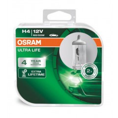 Set 2 becuri 12V H4 60/55 W ultra life OSRAM