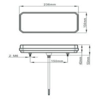 set 2 Lampi stop camion/autoutilitara/remorca  , LED cu semnalizare dinamica 12-24V