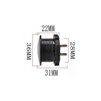 Voltmetru 12-24 V / 5-30V cu led rosu