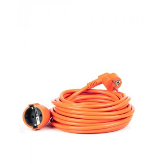 Prelungitor fisa-priza 10 m, orange, 3X1.5 mmp, cu impamantare