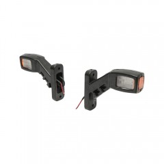 set 2 lampi led 12v-24v, pentru gabarit ,cu 3 fete lumionase , brat de 15 cm