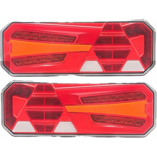 Set 2 lampi stop LED , Neon Glow cu semnalizare dinamica, 12-24V