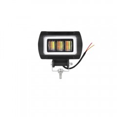 Proiector LED cu angel eyes DRL alb 1000lm