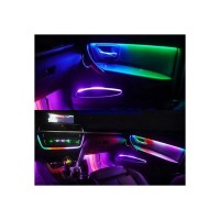 Set 20 lumini ambientale LED RGB cu aplicatie BTT 12V