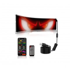 Modul panou flexibil Demon Eyes,display RGB ,control app, USB 5V 10X35cm