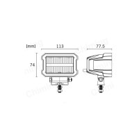 Proiector LED cu lumina de zi LED 45W combo 12V-24V