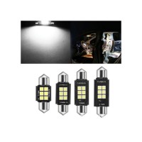 set 2 becuri led c5w, sofit 31 mm 6SMD,12V Canbus, Lumina alba 6000k