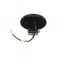 Proiector oval LED cu DRL 9-80V, 24W, alb-galben, carcasa aluminiu IP67