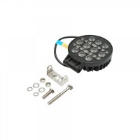Proiector rotund LED cu DRL 9-80V, 36W, alb-galben, carcasa aluminiu IP67