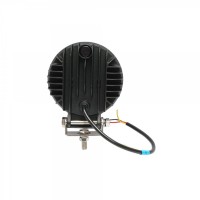 Proiector rotund LED cu DRL 9-80V, 36W, alb-galben, carcasa aluminiu IP67