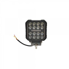 Proiector patrat LED cu DRL 9-80V, 48W, alb-galben, carcasa aluminiu IP67