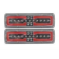 set 2 lampi led cu neon si semnalizare dinamica 12v-24v