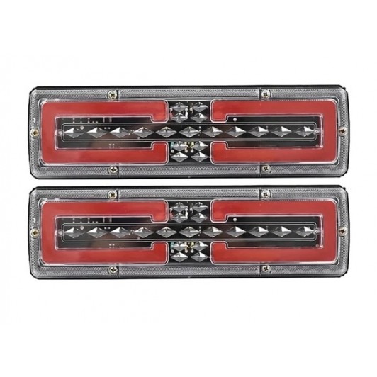 set 2 lampi led cu neon si semnalizare dinamica 12v-24v