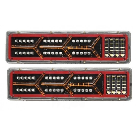 set 2 lampi led cu neon si semnalizare dinamica 12v-24v