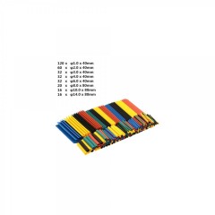 Set varnis termocontractabil 328 bucati mix culori lungimi 40/80 mm