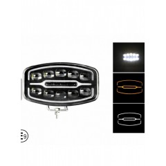 Proiector led universal de mare putere, 12V - 24V, cu lumină DRL alb-galben