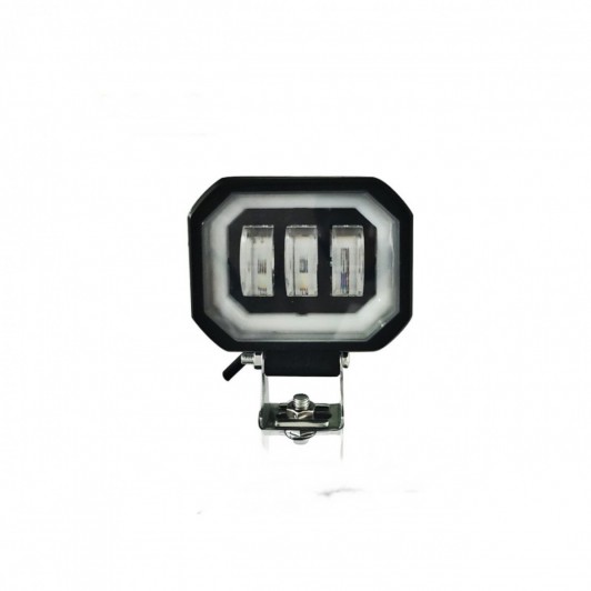 Proiector LED cu Angel Eyes DRL lumina alba 30W,12v-24v