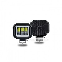 Proiector LED cu Angel Eyes DRL lumina alba 30W,12v-24v