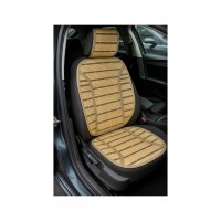 Set huse auto din bambus culoare bej universale pentru scaune auto cu spatar si tetiera