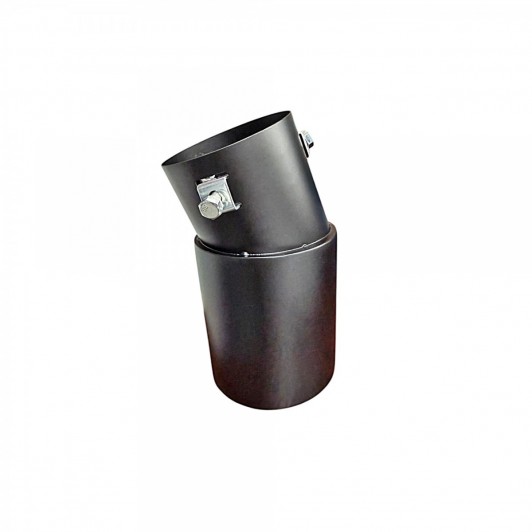 Ornament toba inox universal negru mat diametru 76mm