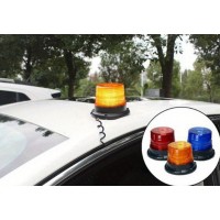 Girofar led 12v-24v cu magnet si mufa brichetă- 3 culori disponibile