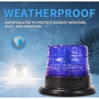 Girofar led 12v-24v cu magnet si mufa brichetă- 3 culori disponibile